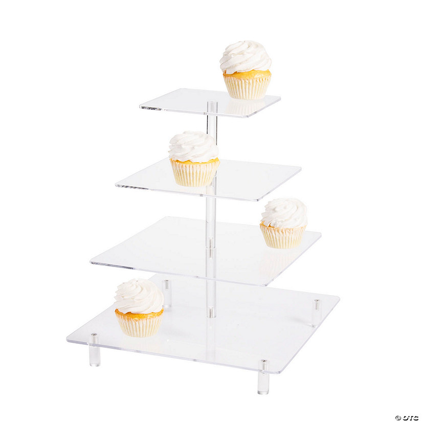 Clear Tiered Cupcake Stand Image