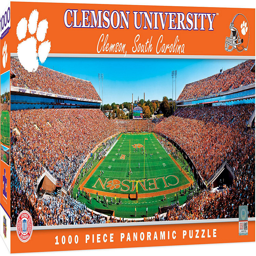 Clemson Tigers - 1000 Piece Panoramic Jigsaw Puzzle - End View Image