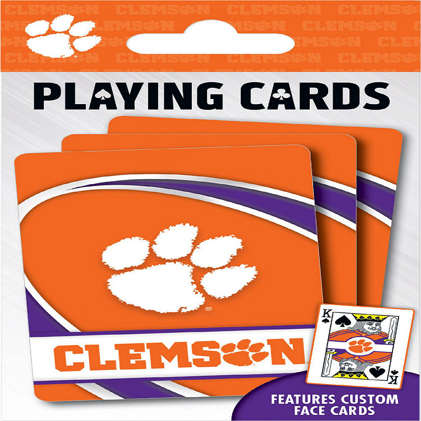 Clemson Tigers Playing Cards - 54 Card Deck Image