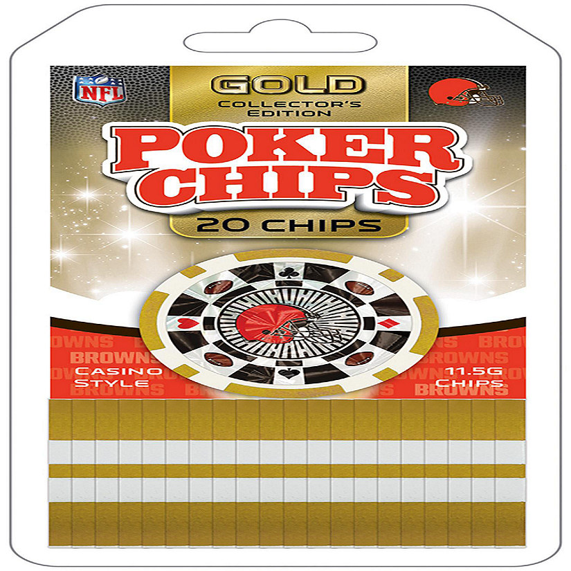 Cleveland Browns 20 Piece Poker Chips Image