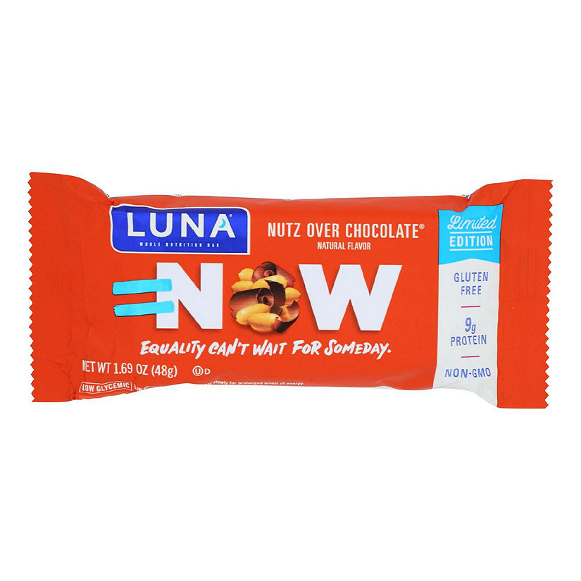 Clif Bar Luna Bar Organic Nuts Over Chocolate 1.69 oz Pack of 15 Image
