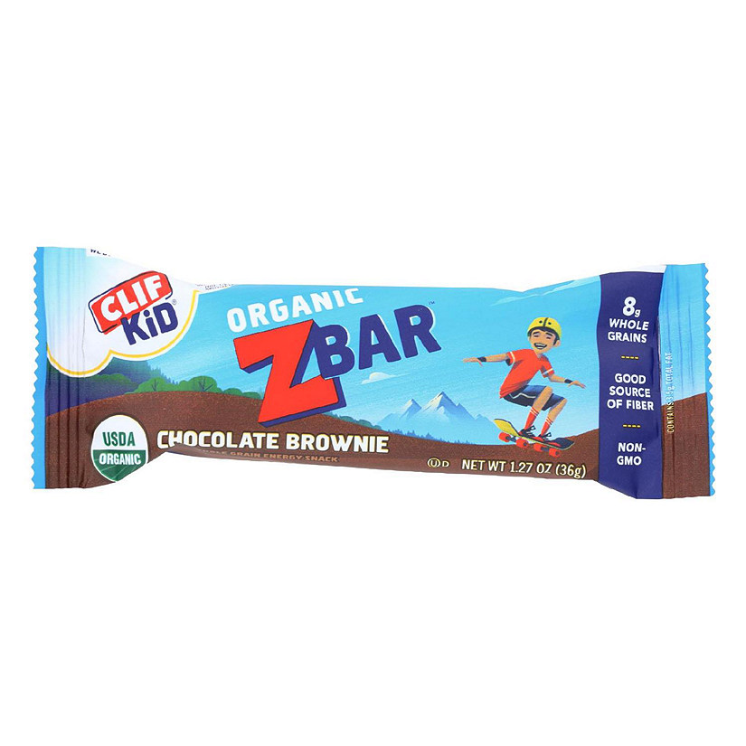 Clif Bar Zbar Organic Chocolate Brownie 1.27 oz Pack of 18 Image