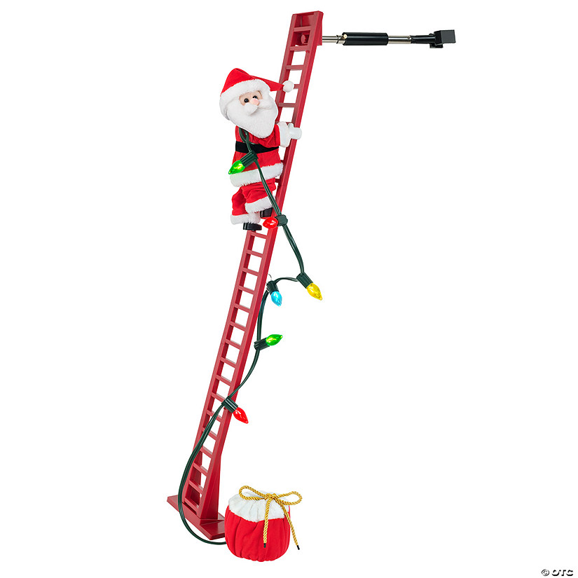 Climbing Plush Santa Image