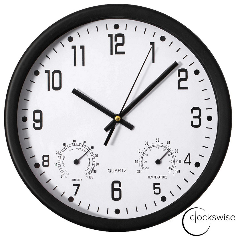 Clockswise 10-inch Non-Ticking Quartz Wall Clock Image