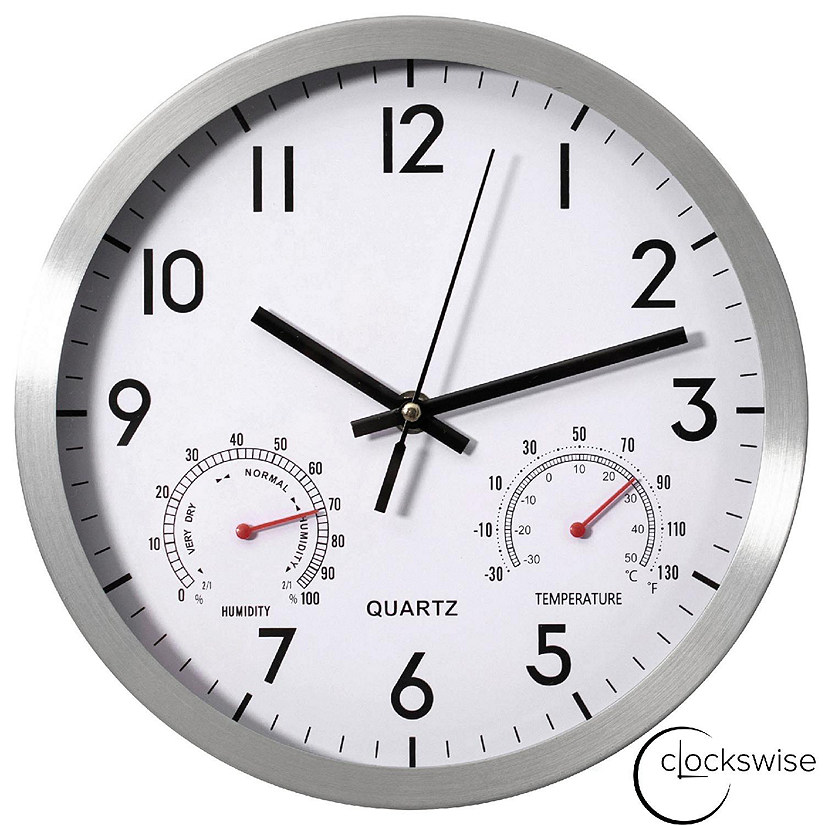 Clockswise 10-inch Non-Ticking Quartz Wall Clock Image