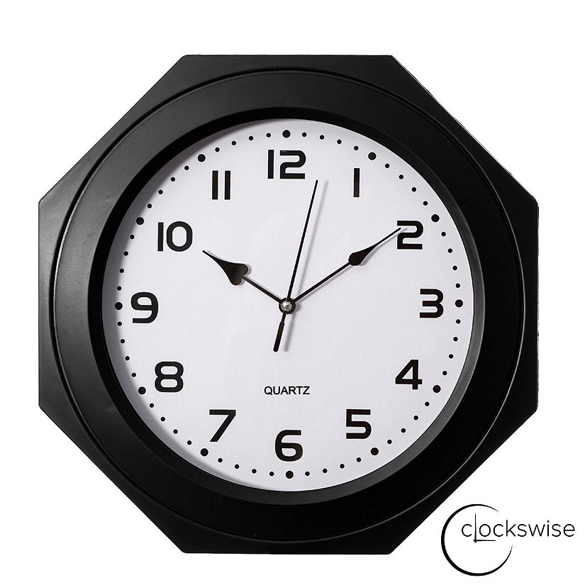 Clockswise 12-inch Non-Ticking clock Image