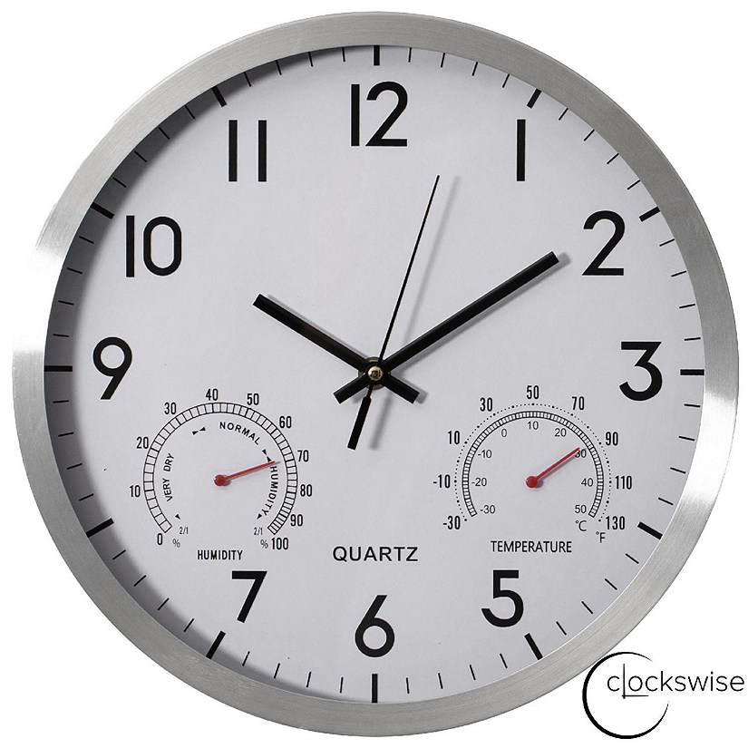 Clockswise 12-inch Non-Ticking Quartz Wall Clock Image