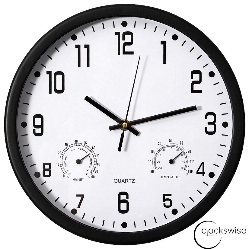 Clockswise 12-inch Non-Ticking Quartz Wall Clock Image