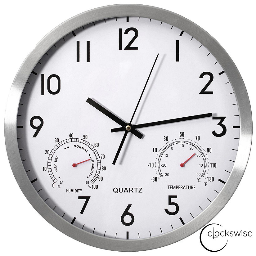 Clockswise 14-inch Non-Ticking Quartz Wall Clock Image