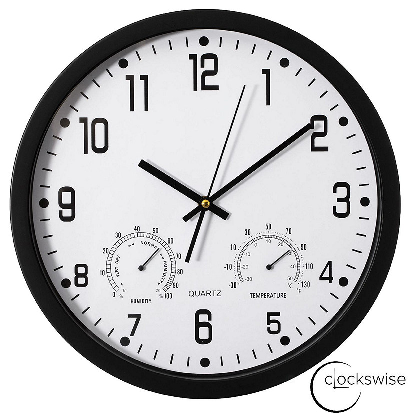 Clockswise 14-inch Non-Ticking Quartz Wall Clock Image