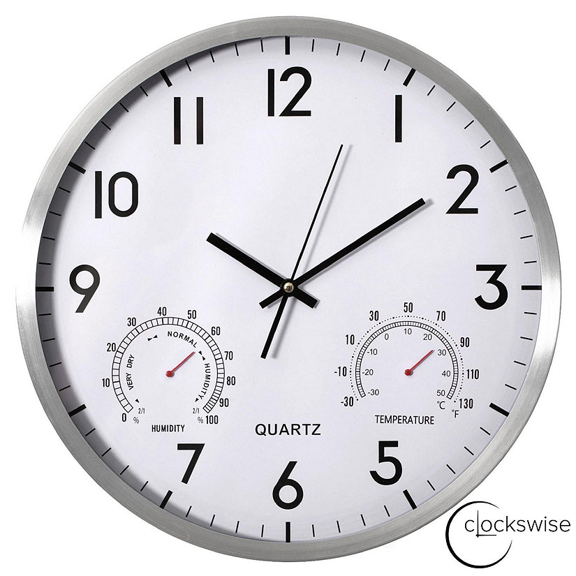 Clockswise 16-inch Non-Ticking Quartz Wall Clock Image