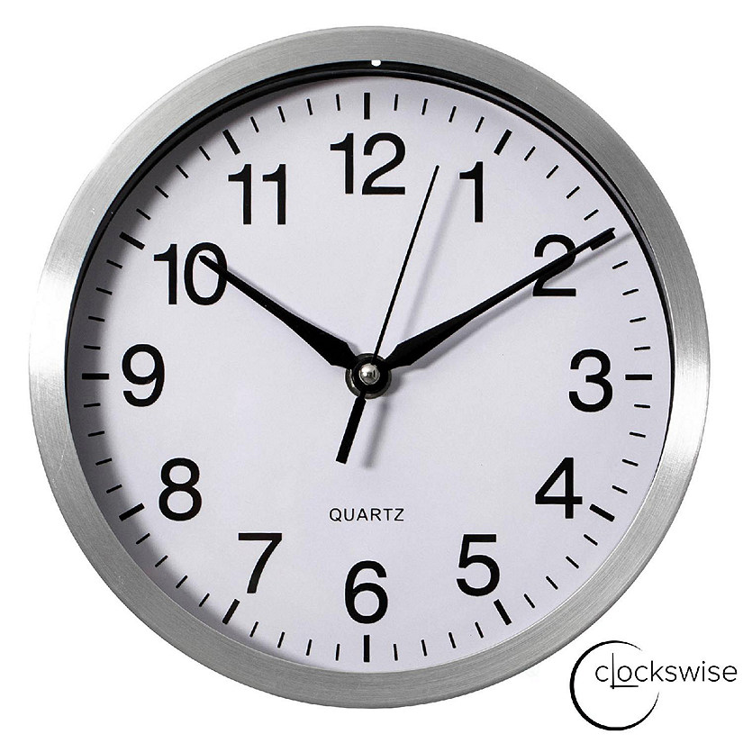 Clockswise 8-in Round Quartz Wall Clock Image