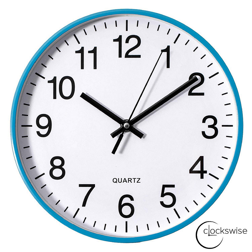 Clockswise Blue 10-In Analog Clock Image