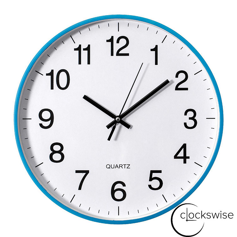 Clockswise Blue 12-In Analog Clock Image