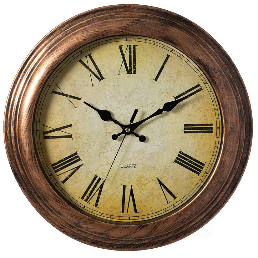 Clockswise Retro Decor Bronze Rustic Wall Clock For Living Room