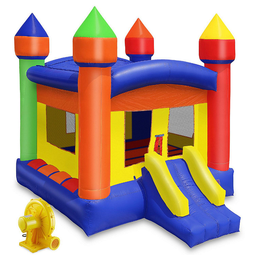 Cloud 9 13' x 13' Commercial Castle Bounce House w/ Blower - 100% PVC Inflatable Bouncer Image