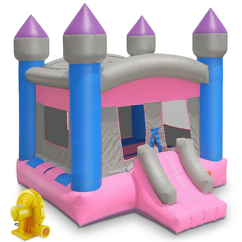 Cloud 9 Commercial Princess Castle Bounce House w/ Blower - 100% PVC Inflatable Bouncer Image