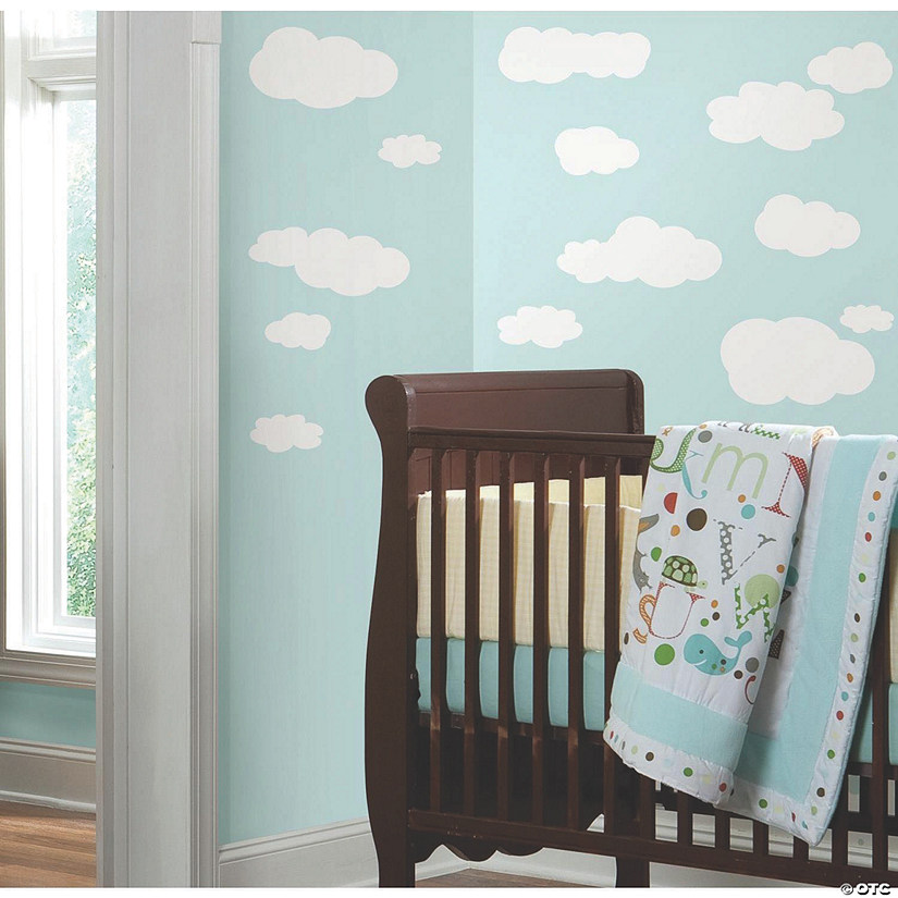 Clouds (White Background) Peel & Stick Wall Decals Oriental Trading