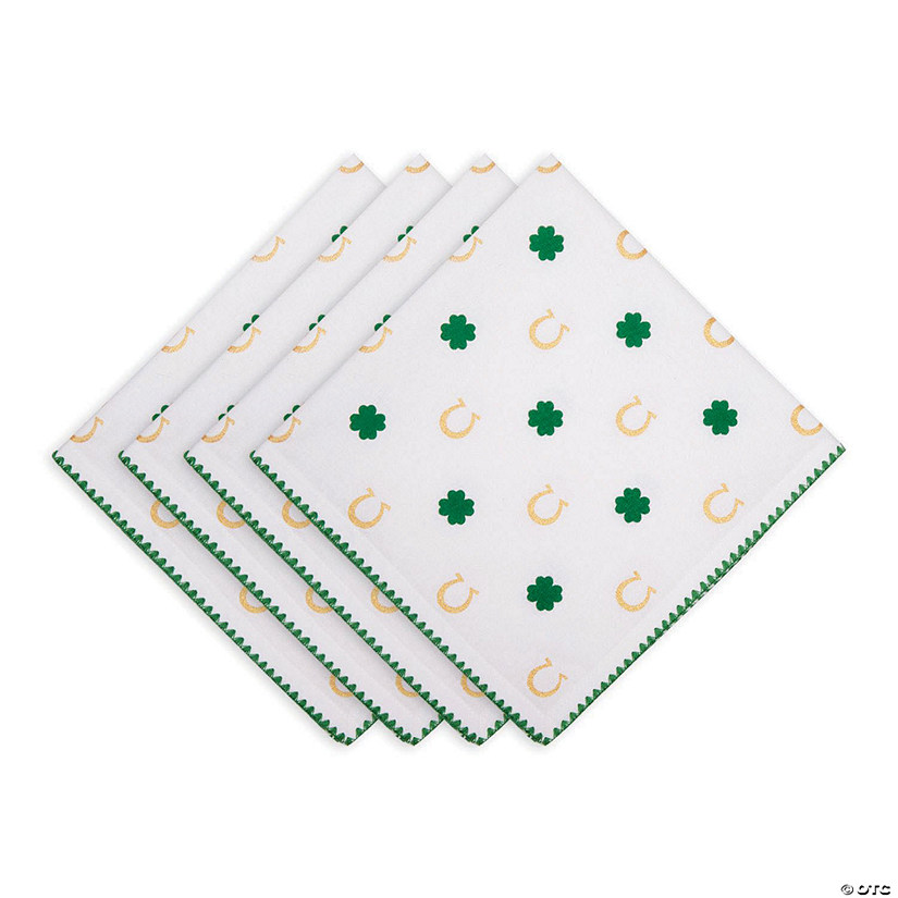 Clover Horseshoe Printed Napkin (Set Of 4) Image