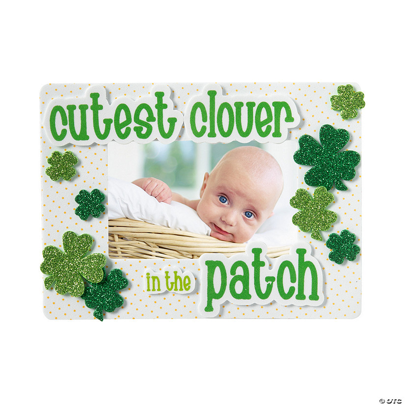 Clover Patch Picture Frame Magnet Craft Kit - Makes 12 Image
