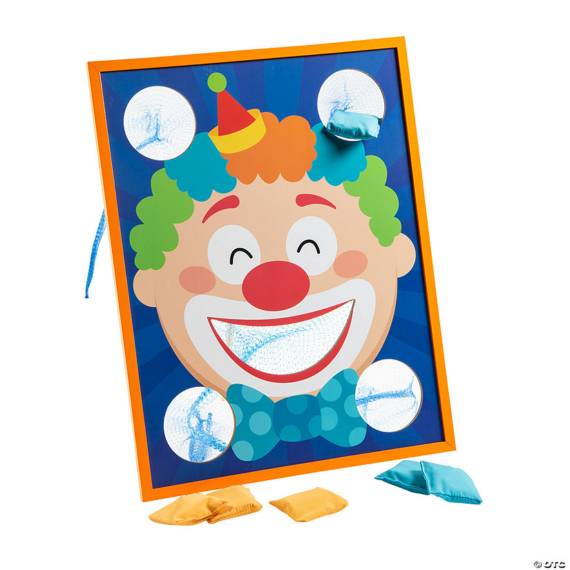 Clown Mouth Bean Bag Toss Game Image