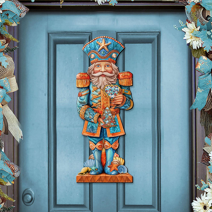 Coastal Nutcracker Outdoor Door Decor by G. DeBrekht Image