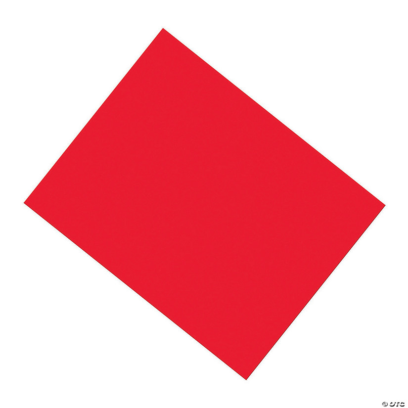 Coated Poster Board Red, Qty 25 Oriental Trading