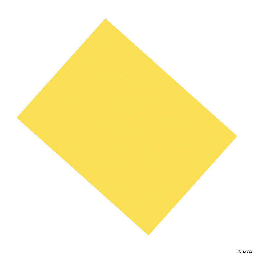 Coated Poster Board - Yellow, Qty 25 Image