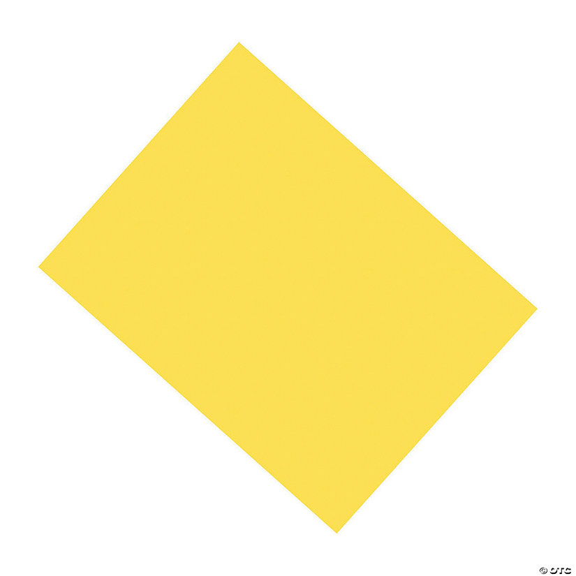 Coated Poster Board Yellow, Qty 25 Oriental Trading