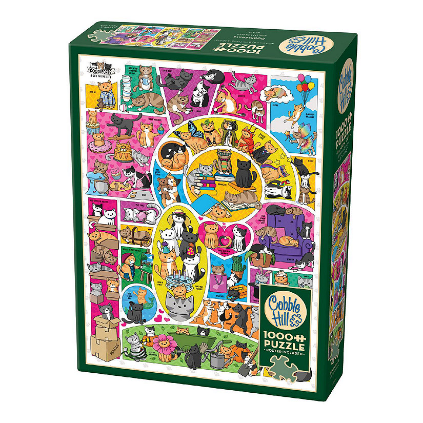 Cobble Hill: Doodlecats 1000 Piece Puzzle Image