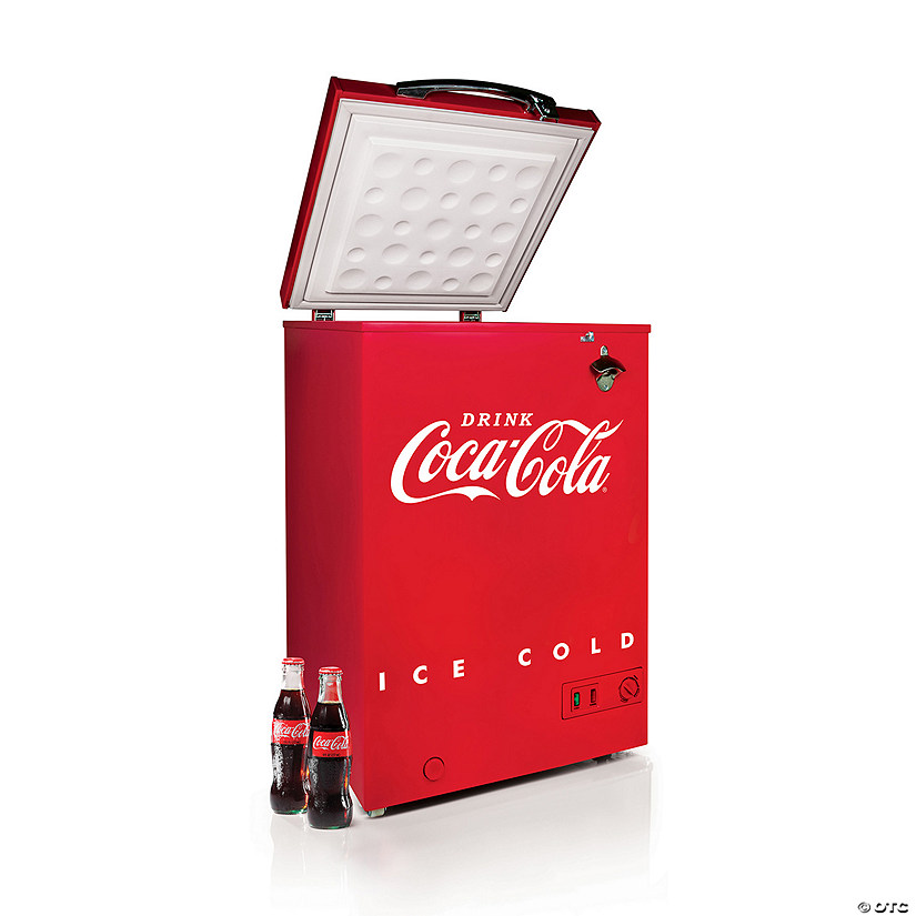 CocaCola 3.5 Cu.Ft. Refrigerator & Chest Freezer, Red Oriental Trading
