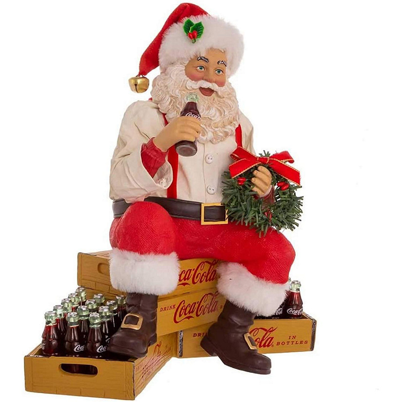 Coca-Cola CC5212 Santa, Multi-Colored, 9 Inch Image