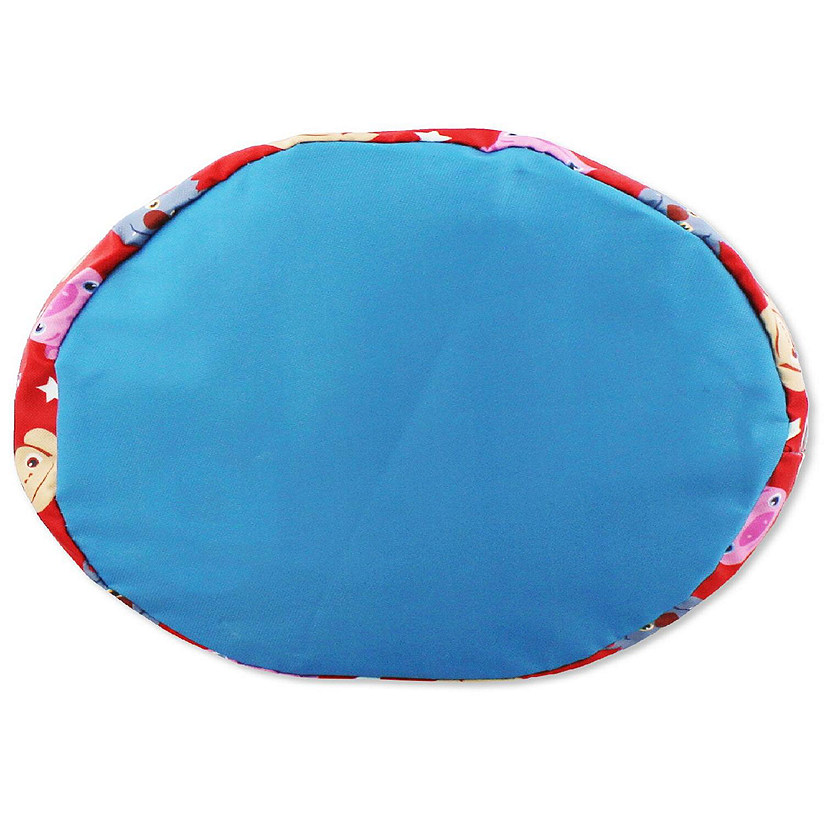 Cocomelon Collapsible Nylon Basket Bucket Toy Storage Tote Bag (One Size, Red) Image