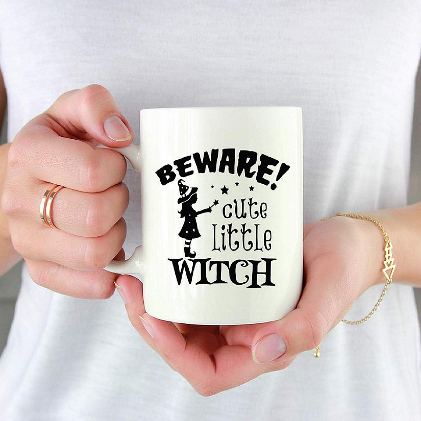 Coffee Mug Beware Cute Little Witch Image