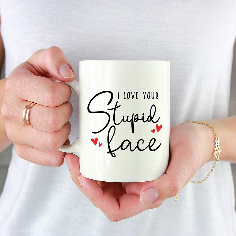 Coffee Mug I Love Your Face, Heart Image