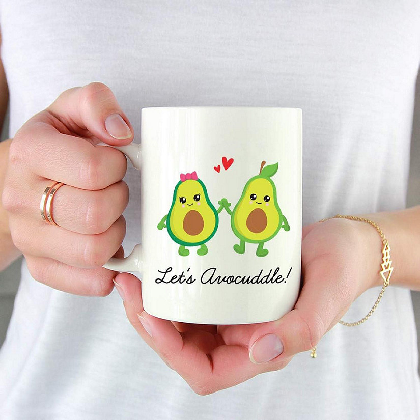 Coffee Mug Let's Avocuddle!, Avocado Image