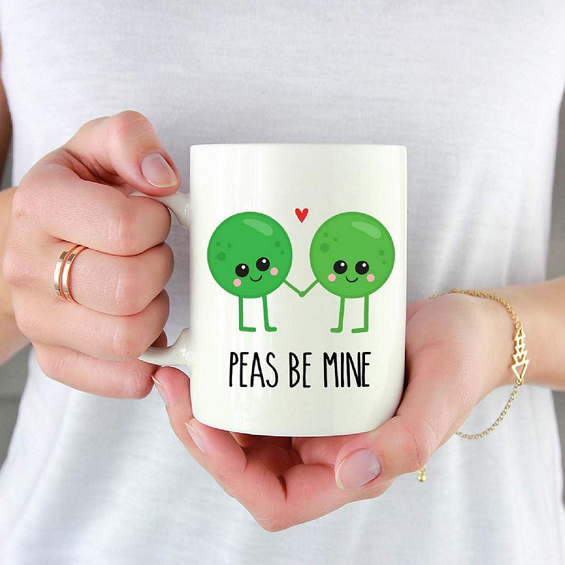 Coffee Mug Peas Be Mine, Pea Image