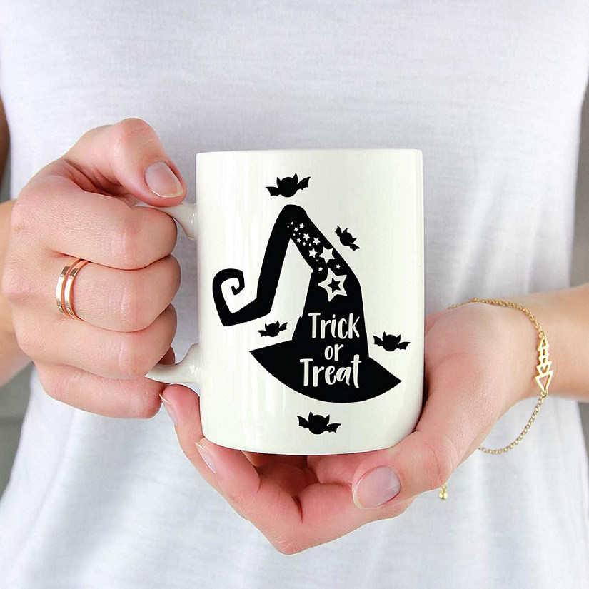 Coffee Mug Trick or Treat Witch's Hat Image