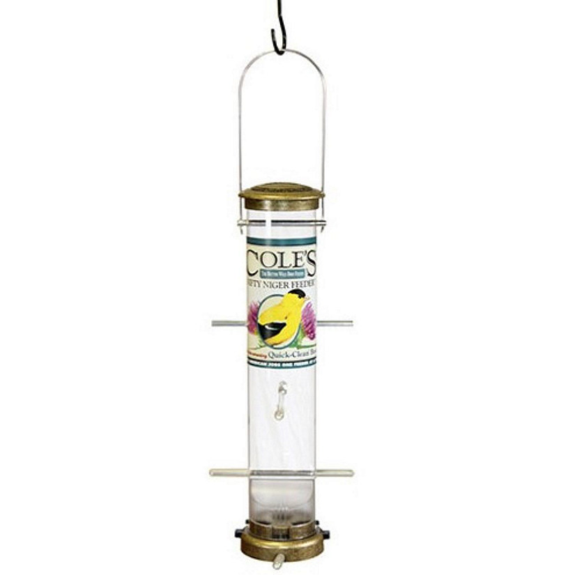 Cole Feets Nifty Niger Wild Bird Feeder, Clear Polycarbonate, 8 Ports Image