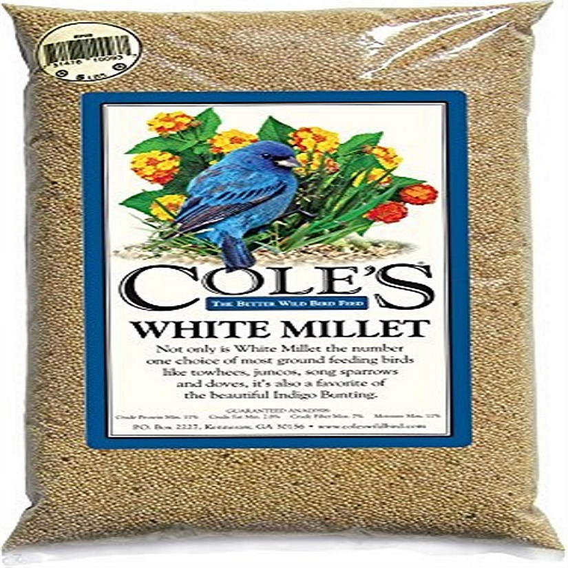 Cole's CWBMI10 White Millet Bird Seed, 10Pound Oriental Trading