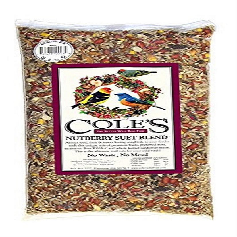 Cole's NB20 Nutberry Suet Blend Bird Seed, 20Pound Oriental Trading