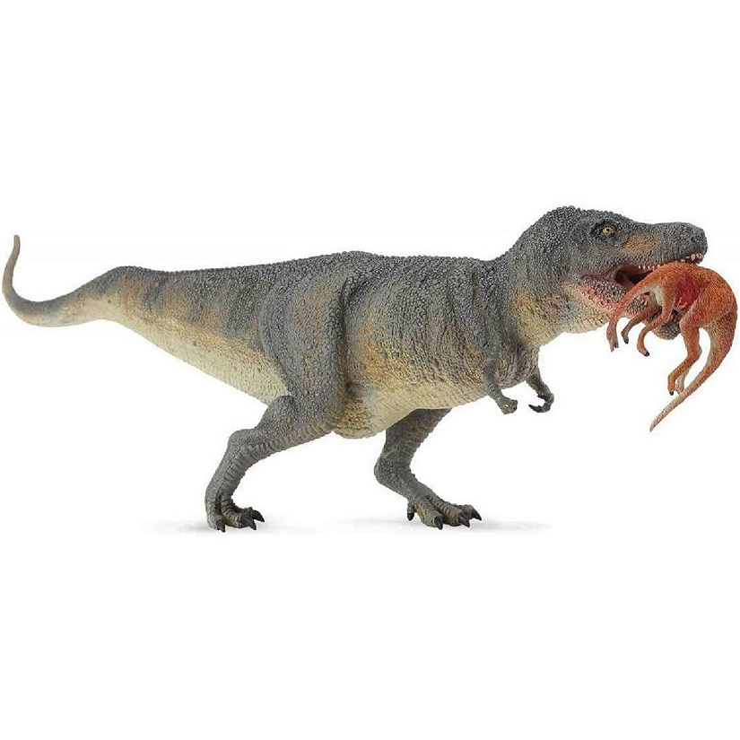 CollectA Prehistoric Life Collection Miniature Figure  Tyrannosaurus Rex w/Prey Image