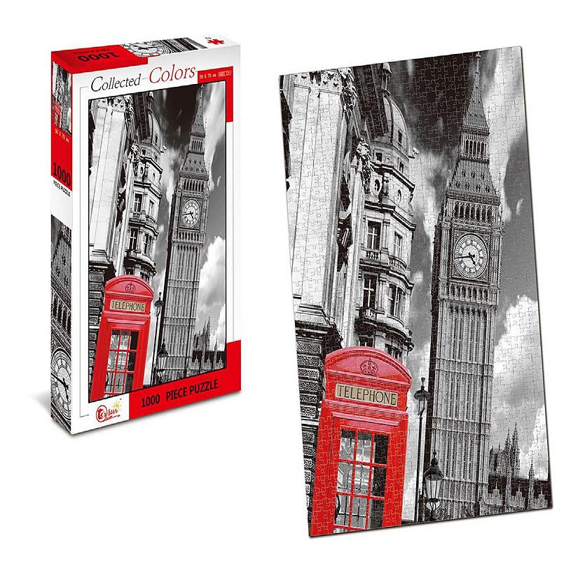 Collected Colors London Call Box 1000 Piece Jigsaw Puzzle Image