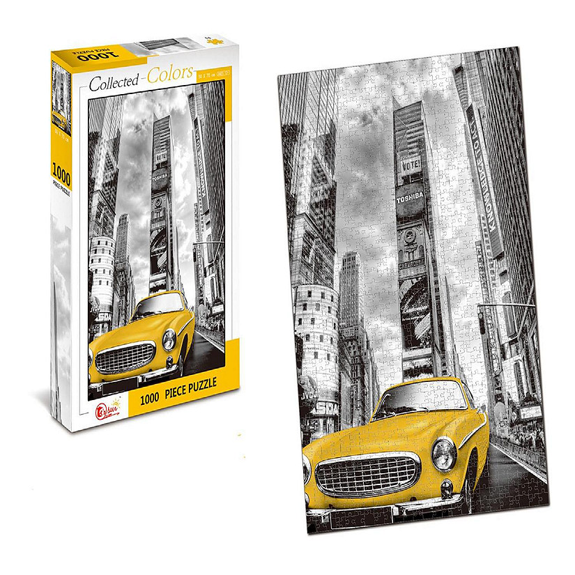 Collected Colors New York Taxi 1000 Piece Jigsaw Puzzle Image