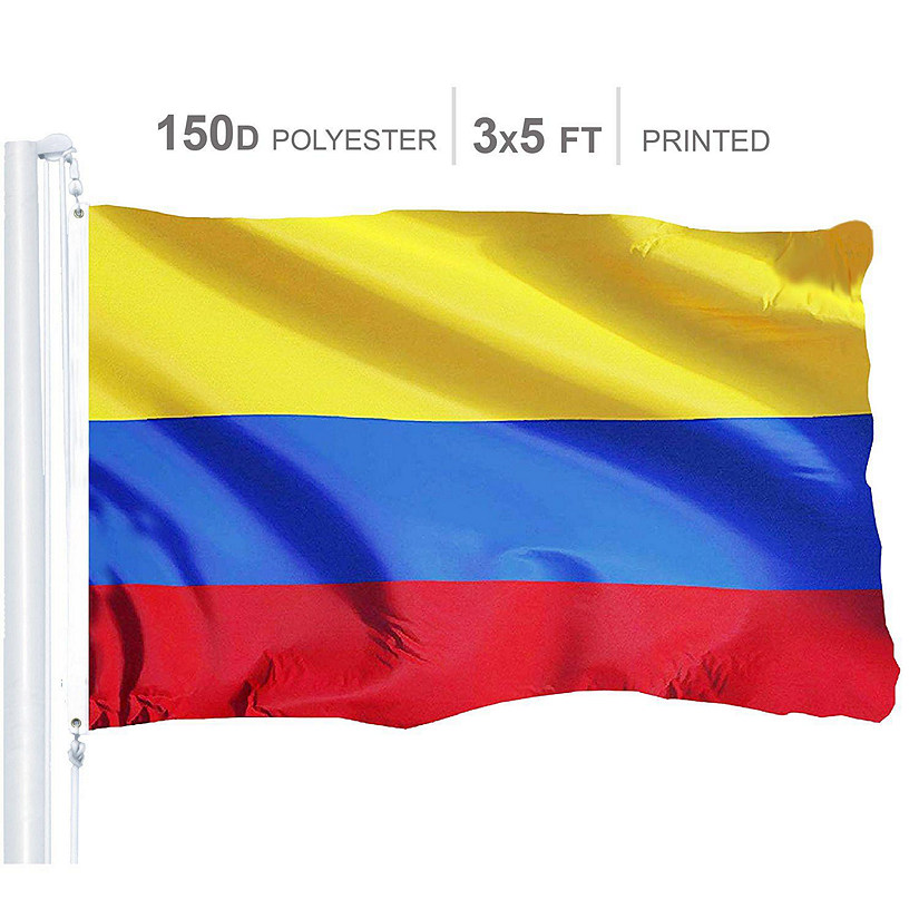Colombia Colombian Flag 150D Printed Polyester 3x5 Ft Image