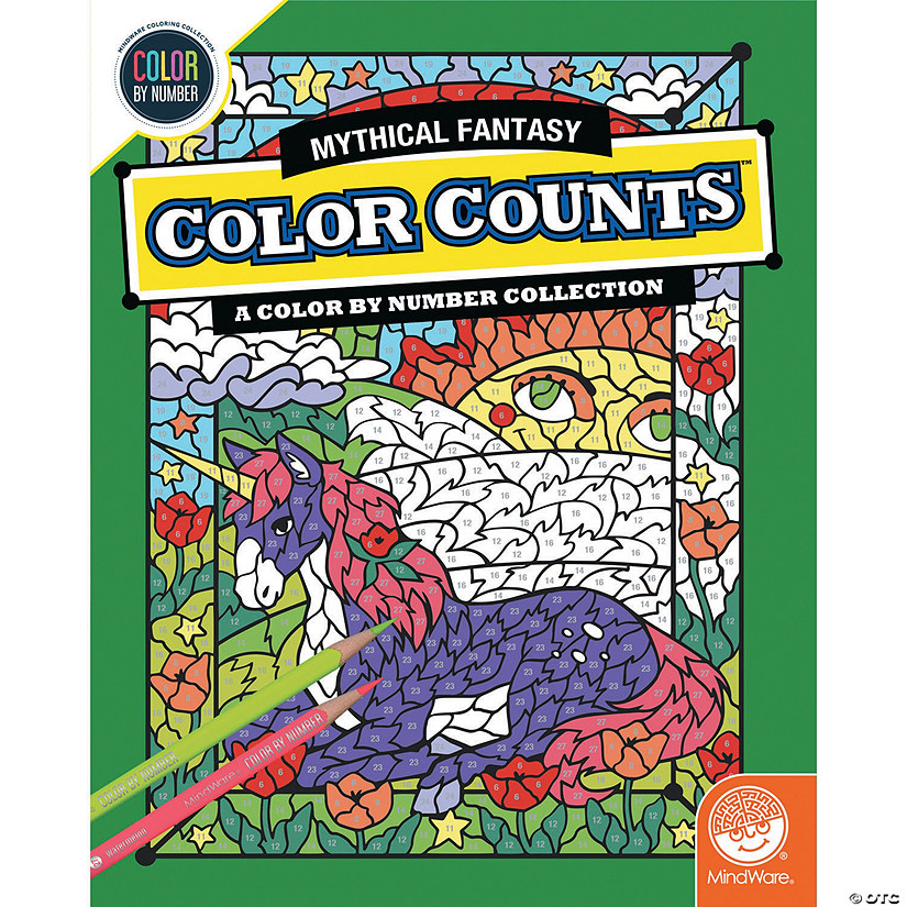 Color By Number Color Counts: Mythical Fantasy