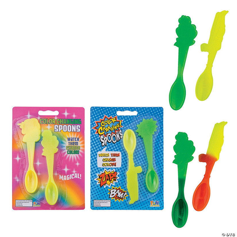 Color-Changing Plastic Spoons - 12 Ct. - Less Than Perfect Image