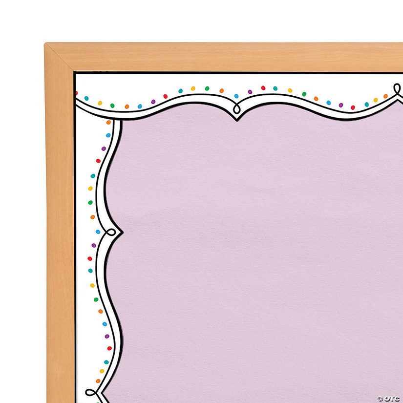 Color Dotted Swirl Bulletin Board Borders - 12 Pc. Image