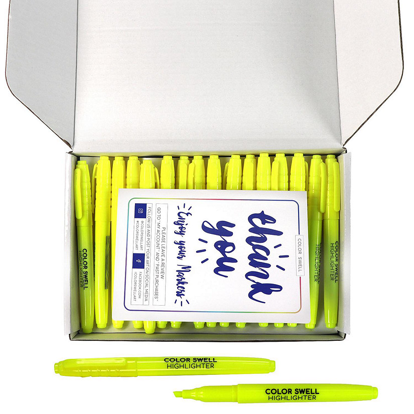 Color Swell Yellow Highlighters 96 Pack Image
