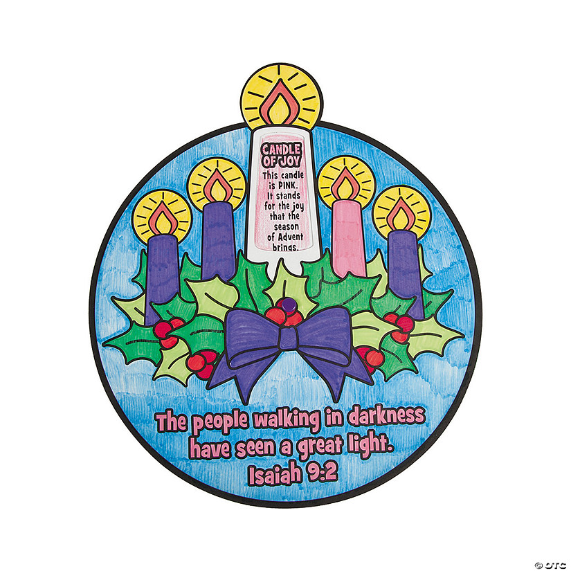 Color Your Own Advent Wheel - 12 Pc. Image
